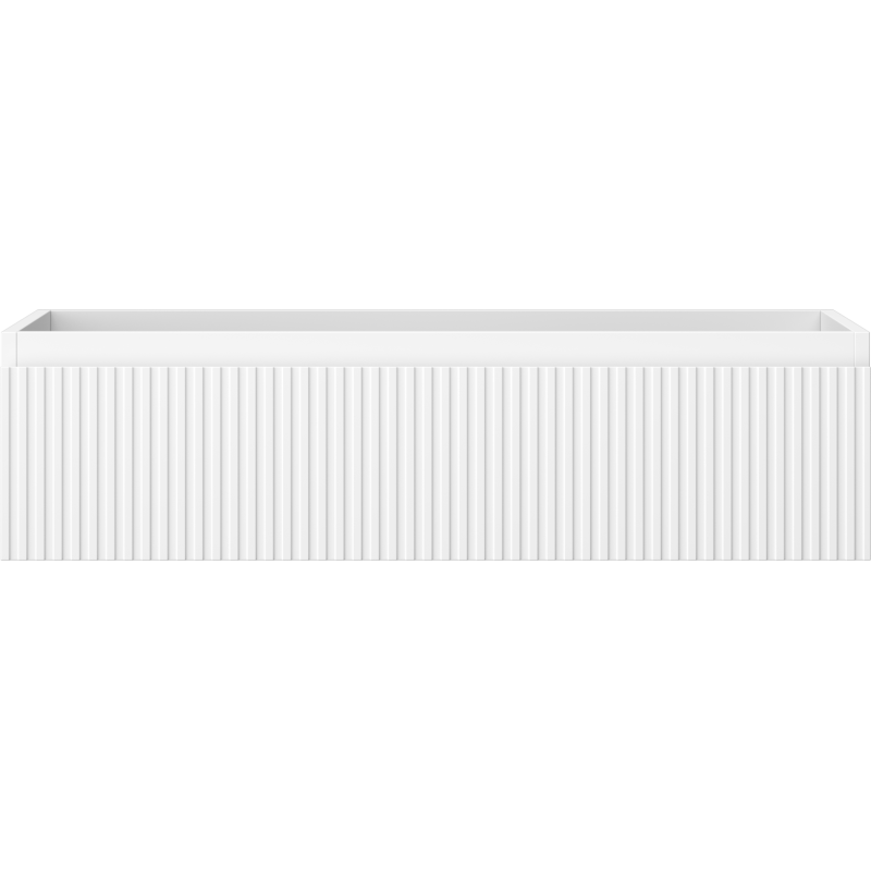 Mexen Rivel Badezimmerschrank 90 cm, 1 Schublade, geriffelt, weiß matt - 91A20-09023-1-BF01