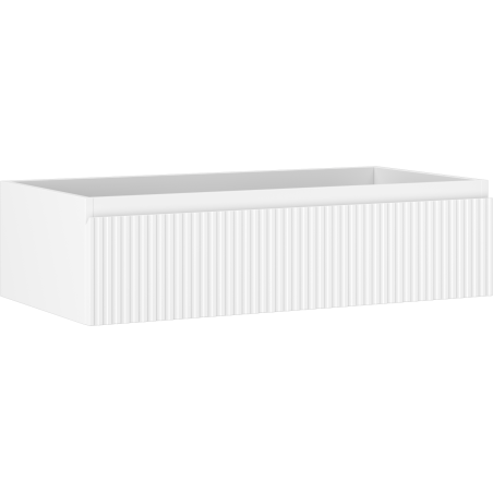 Mexen Rivel Badezimmerschrank 90 cm, 1 Schublade, geriffelt, weiß matt - 91A20-09023-1-BF01