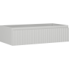Mexen Rivel Badezimmerschrank für Waschbecken 90 cm, 1 Schublade, gerillt, grau matt - 91A20-09023-1-BF62