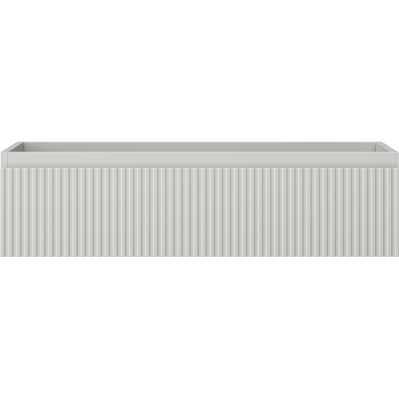 Mexen Rivel Badezimmerschrank für Waschbecken 90 cm, 1 Schublade, gerillt, grau matt - 91A20-09023-1-BF62