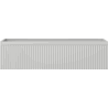 Mexen Rivel Badezimmerschrank für Waschbecken 90 cm, 1 Schublade, gerillt, grau matt - 91A20-09023-1-BF62