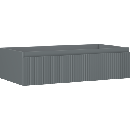 Mexen Rivel Badezimmer-Unterschrank 90 cm, 1 Schublade, gerillt, Graphit matt - 91A20-09023-1-BF66