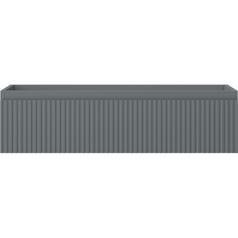 Mexen Rivel Badezimmer-Unterschrank 90 cm, 1 Schublade, gerillt, Graphit matt - 91A20-09023-1-BF66