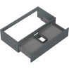 Mexen Rivel Badezimmer-Unterschrank 90 cm, 1 Schublade, gerillt, Graphit matt - 91A20-09023-1-BF66