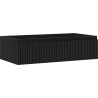 Mexen Rivel Badezimmerschrank 90 cm, 1 Schublade, geriffelt, schwarz matt - 91A20-09023-1-BF71