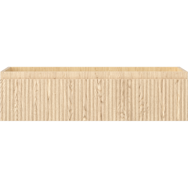Mexen Rivel Badezimmerschrank unter dem Waschbecken 90 cm, 1 Schublade, geriffelt, Eiche - 91A20-09023-1-BF81