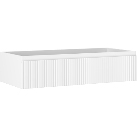 Mexen Rivel Badezimmerschrank 100 cm, 1 Schublade, gerillt, weiß matt - 91A20-10023-1-BF01