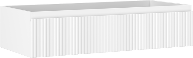 Mexen Rivel Badezimmerschrank 100 cm, 1 Schublade, gerillt, weiß matt - 91A20-10023-1-BF01