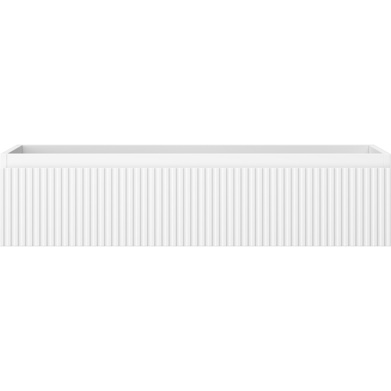 Mexen Rivel Badezimmerschrank 100 cm, 1 Schublade, gerillt, weiß matt - 91A20-10023-1-BF01