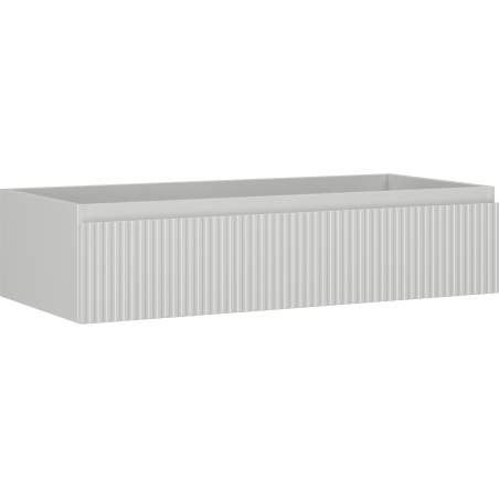 Mexen Rivel Badezimmerschrank für Waschtisch 100 cm, 1 Schublade, gerillt, grau matt - 91A20-10023-1-BF62