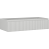 Mexen Rivel Badezimmerschrank für Waschtisch 100 cm, 1 Schublade, gerillt, grau matt - 91A20-10023-1-BF62