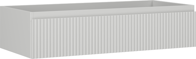 Mexen Rivel Badezimmerschrank für Waschtisch 100 cm, 1 Schublade, gerillt, grau matt - 91A20-10023-1-BF62