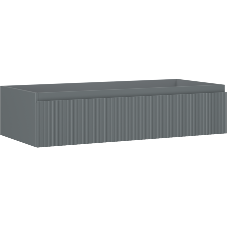Mexen Rivel Badezimmerschrank 100 cm, 1 Schublade, geriffelt, Graphit Matt - 91A20-10023-1-BF66