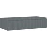 Mexen Rivel Badezimmerschrank 100 cm, 1 Schublade, geriffelt, Graphit Matt - 91A20-10023-1-BF66