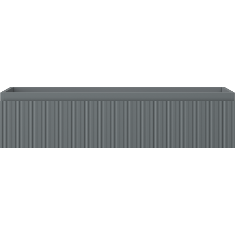 Mexen Rivel Badezimmerschrank 100 cm, 1 Schublade, geriffelt, Graphit Matt - 91A20-10023-1-BF66