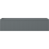 Mexen Rivel Badezimmerschrank 100 cm, 1 Schublade, geriffelt, Graphit Matt - 91A20-10023-1-BF66
