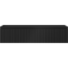 Mexen Rivel Badezimmerschrank für Waschtisch 100 cm, 1 Schublade, gerillt, schwarz matt - 91A20-10023-1-BF71
