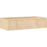 Mexen Rivel Badezimmerschrank unter dem Waschbecken 100 cm, 1 Schublade, geriffelt, Eiche - 91A20-10023-1-BF81