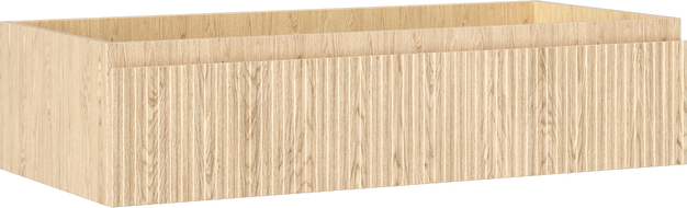 Mexen Rivel Badezimmerschrank unter dem Waschbecken 100 cm, 1 Schublade, geriffelt, Eiche - 91A20-10023-1-BF81