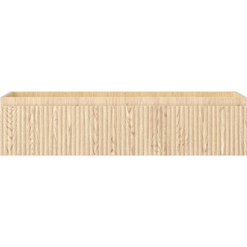 Mexen Rivel Badezimmerschrank unter dem Waschbecken 100 cm, 1 Schublade, geriffelt, Eiche - 91A20-10023-1-BF81