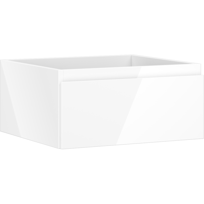 Mexen Orio Badezimmer-Unterschrank 50 cm, 1 Schublade, weiß glänzend - 91A10-05023-1-BF00