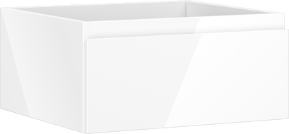 Mexen Orio Badezimmer-Unterschrank 50 cm, 1 Schublade, weiß glänzend - 91A10-05023-1-BF00