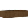 Mexen Rivel Badezimmerschrank für Waschbecken 100 cm, 1 Schublade, geriffelt, Nussbaum - 91A20-10023-1-BF86