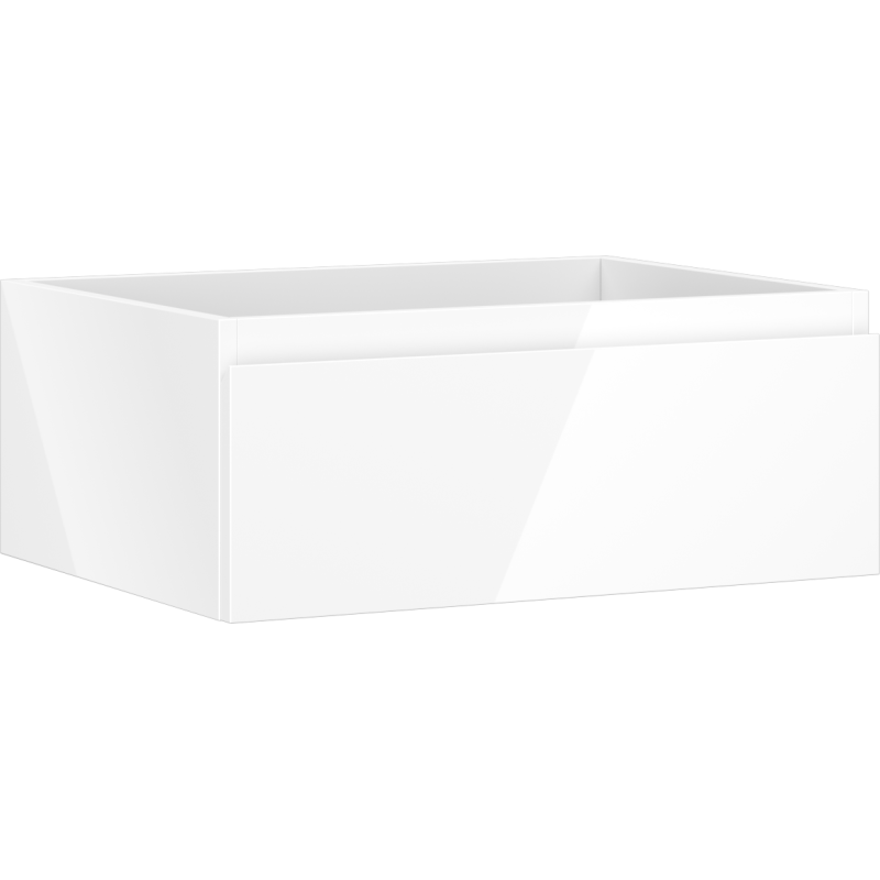Mexen Orio Badezimmerschrank für Waschbecken 60 cm, 1 Schublade, weiß glänzend - 91A10-06023-1-BF00