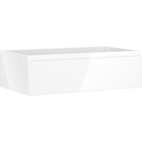 Mexen Orio Badezimmerschrank für Waschbecken 80 cm, 1 Schublade, weiß glänzend - 91A10-08023-1-BF00