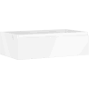 Mexen Orio Badezimmerschrank für Waschbecken 80 cm, 1 Schublade, weiß glänzend - 91A10-08023-1-BF00