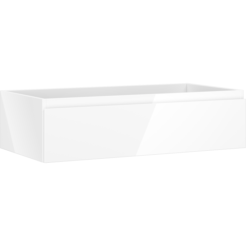 Mexen Orio Badezimmerschrank für das Waschbecken 90 cm, 1 Schublade, weiß glänzend - 91A10-09023-1-BF00