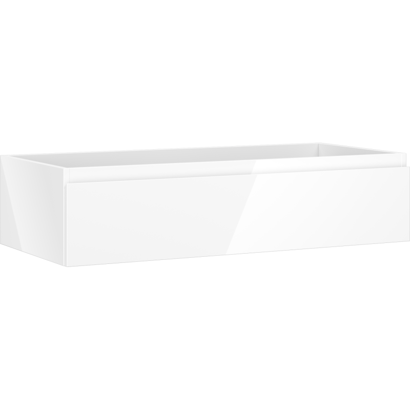 Mexen Orio Badezimmerwaschtischschrank 100 cm, 1 Schublade, weiß glänzend - 91A10-10023-1-BF00