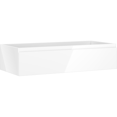 Mexen Orio Badezimmerwaschtischschrank 100 cm, 1 Schublade, weiß glänzend - 91A10-10023-1-BF00