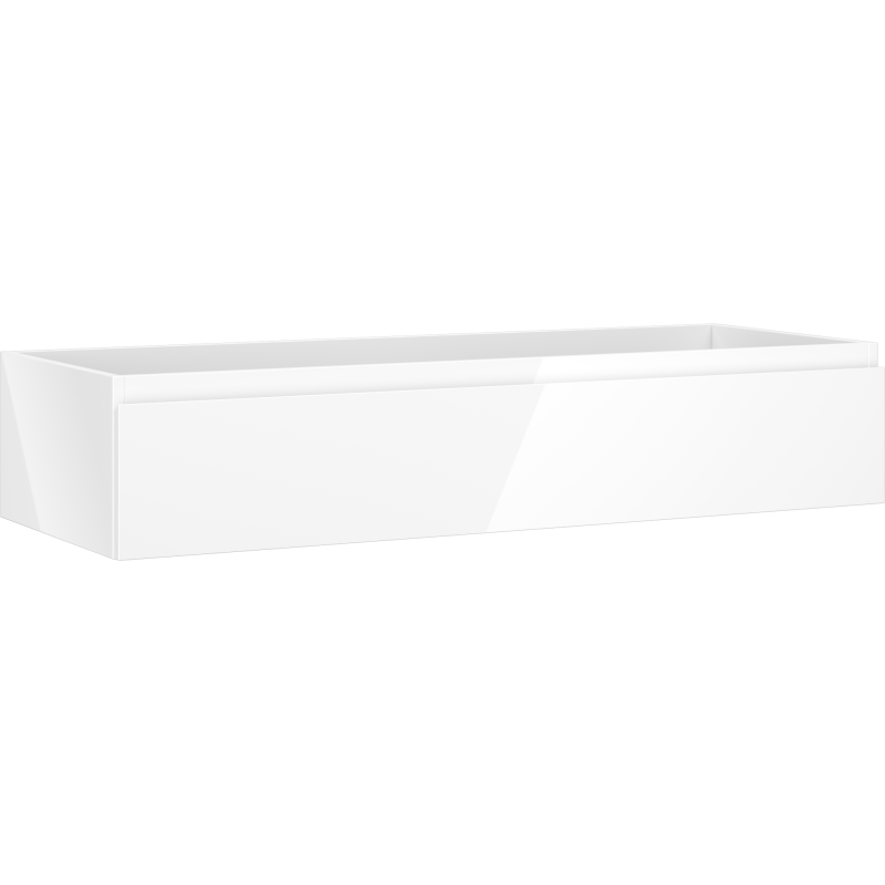 Mexen Orio Badezimmerschrank unter dem Waschbecken 120 cm, 1 Schublade, weiß glänzend - 91A10-12023-1-BF00