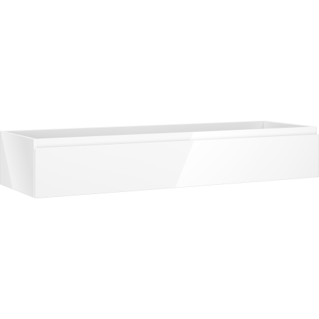 Mexen Orio Badezimmerschrank 140 cm, 1 Schublade, weiß glänzend - 91A10-14023-1-BF00