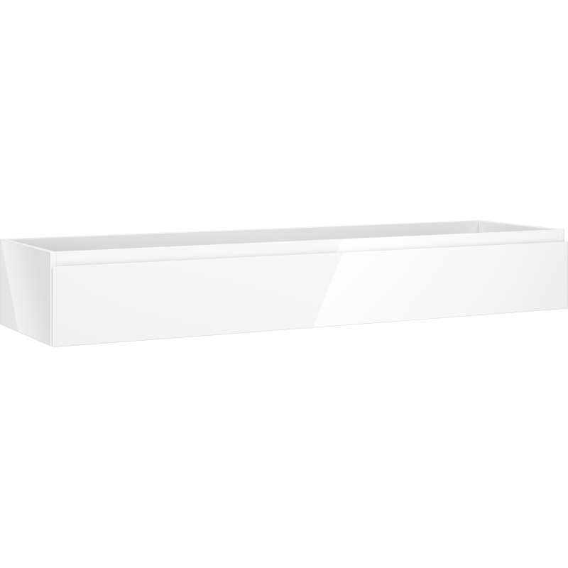 Mexen Orio Badezimmerschrank unter dem Waschbecken 160 cm, 1 Schublade, weiß glänzend - 91A10-16023-1-BF00