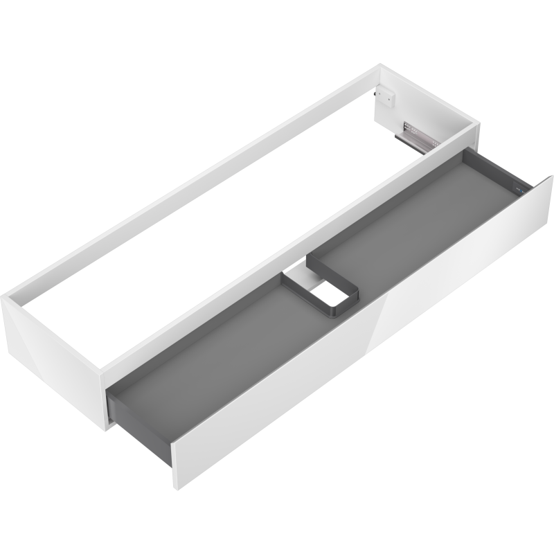 Mexen Orio Badezimmerschrank unter dem Waschbecken 160 cm, 1 Schublade, weiß glänzend - 91A10-16023-1-BF00