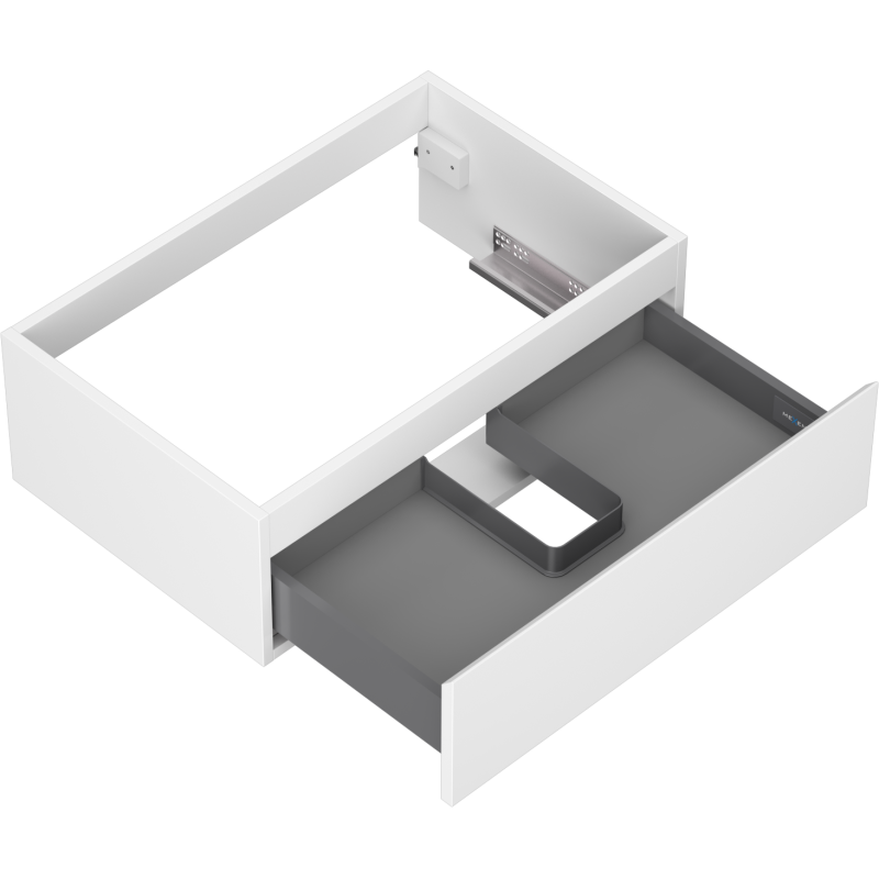 Mexen Orio Badezimmerschrank 70 cm, 1 Schublade, weiß matt - 91A10-07023-1-BF01