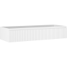 Mexen Rivel Badezimmerschrank unter Waschbecken 120 cm, 1 Schublade, geriffelt, weiß matt - 91A20-12023-1-BF01
