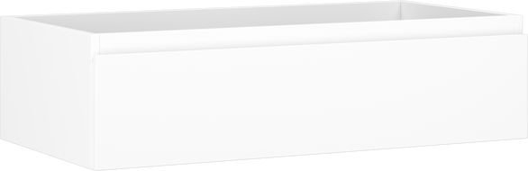 Mexen Orio Badezimmerschrank für Waschtisch 90 cm, 1 Schublade, weiß matt - 91A10-09023-1-BF01
