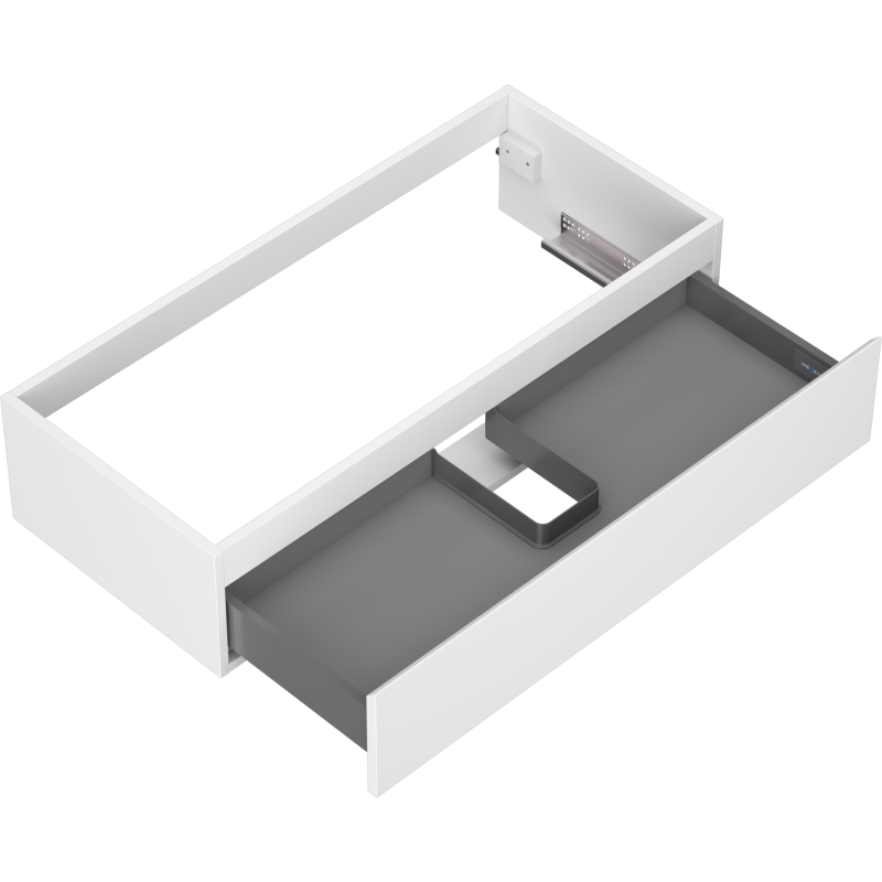 Mexen Orio Badezimmerschrank für Waschbecken 100 cm, 1 Schublade, weiß matt - 91A10-10023-1-BF01