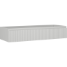 Mexen Rivel Badezimmerschrank für Waschbecken 120 cm, 1 Schublade, geriffelt, grau matt - 91A20-12023-1-BF62