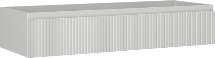 Mexen Rivel Badezimmerschrank für Waschbecken 120 cm, 1 Schublade, geriffelt, grau matt - 91A20-12023-1-BF62