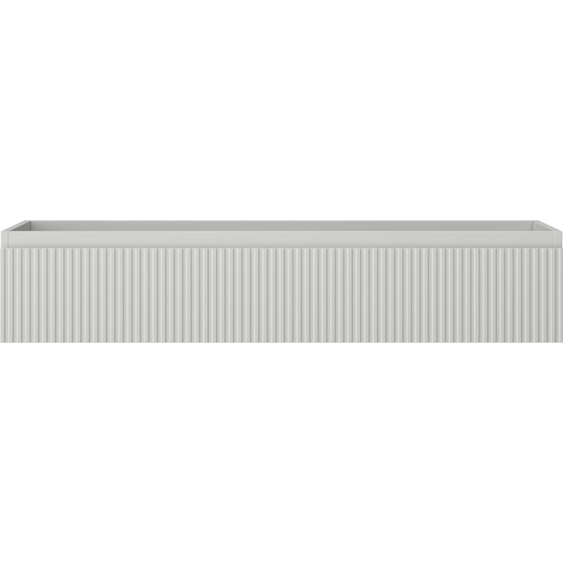 Mexen Rivel Badezimmerschrank für Waschbecken 120 cm, 1 Schublade, geriffelt, grau matt - 91A20-12023-1-BF62
