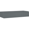 Mexen Rivel Badezimmerschrank unter dem Waschbecken 120 cm, 1 Schublade, gerillt, grau matt - 91A20-12023-1-BF66
