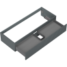 Mexen Rivel Badezimmerschrank unter dem Waschbecken 120 cm, 1 Schublade, gerillt, grau matt - 91A20-12023-1-BF66