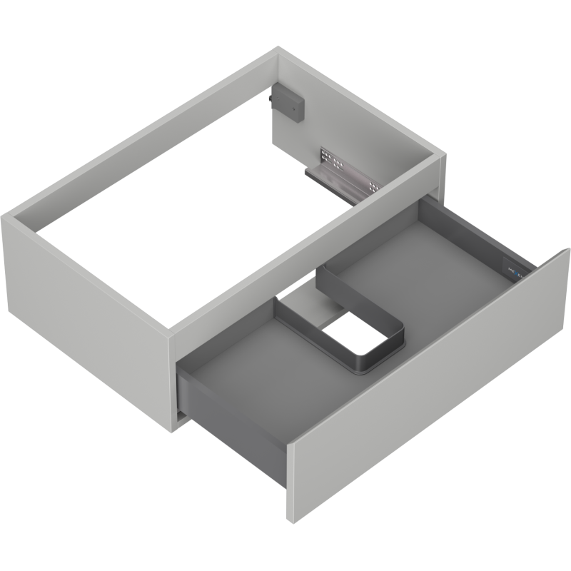 Mexen Orio Badezimmerschrank 70 cm, 1 Schublade, Grau Matt - 91A10-07023-1-BF62