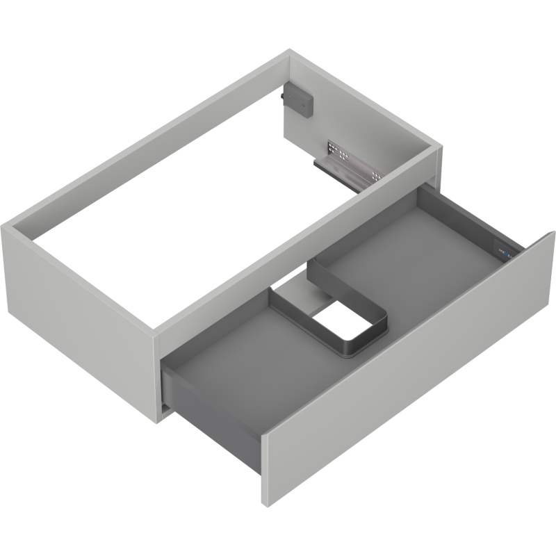 Mexen Orio Badezimmerschrank für Waschtisch 80 cm, 1 Schublade, grau matt - 91A10-08023-1-BF62