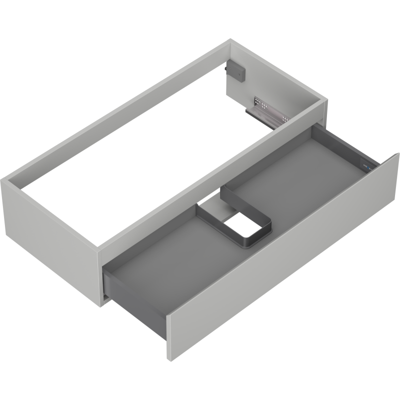 Mexen Orio Badezimmerschrank für Waschbecken 100 cm, 1 Schublade, grau matt - 91A10-10023-1-BF62