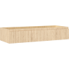 Mexen Rivel Badezimmerschrank für Waschbecken 120 cm, 1 Schublade, gerillt, Eiche - 91A20-12023-1-BF81